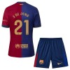 Maillot de Supporter FC Barcelone Frenkie de Jong 21 Domicile 2024-25 Pour Enfant